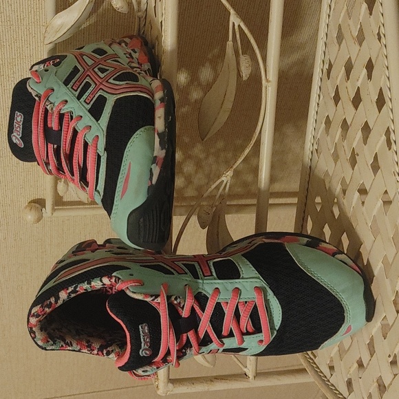 Women's size 8 Asics gel running shoes T3A6Q multi-color - Picture 3 of 6